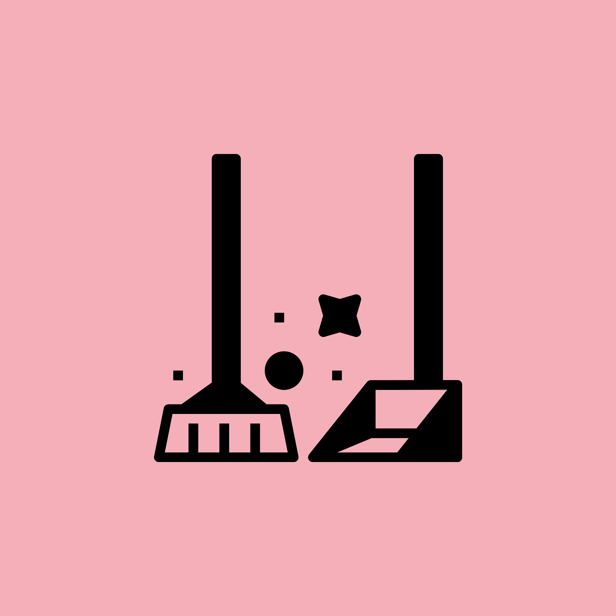 Broom and dust pan set