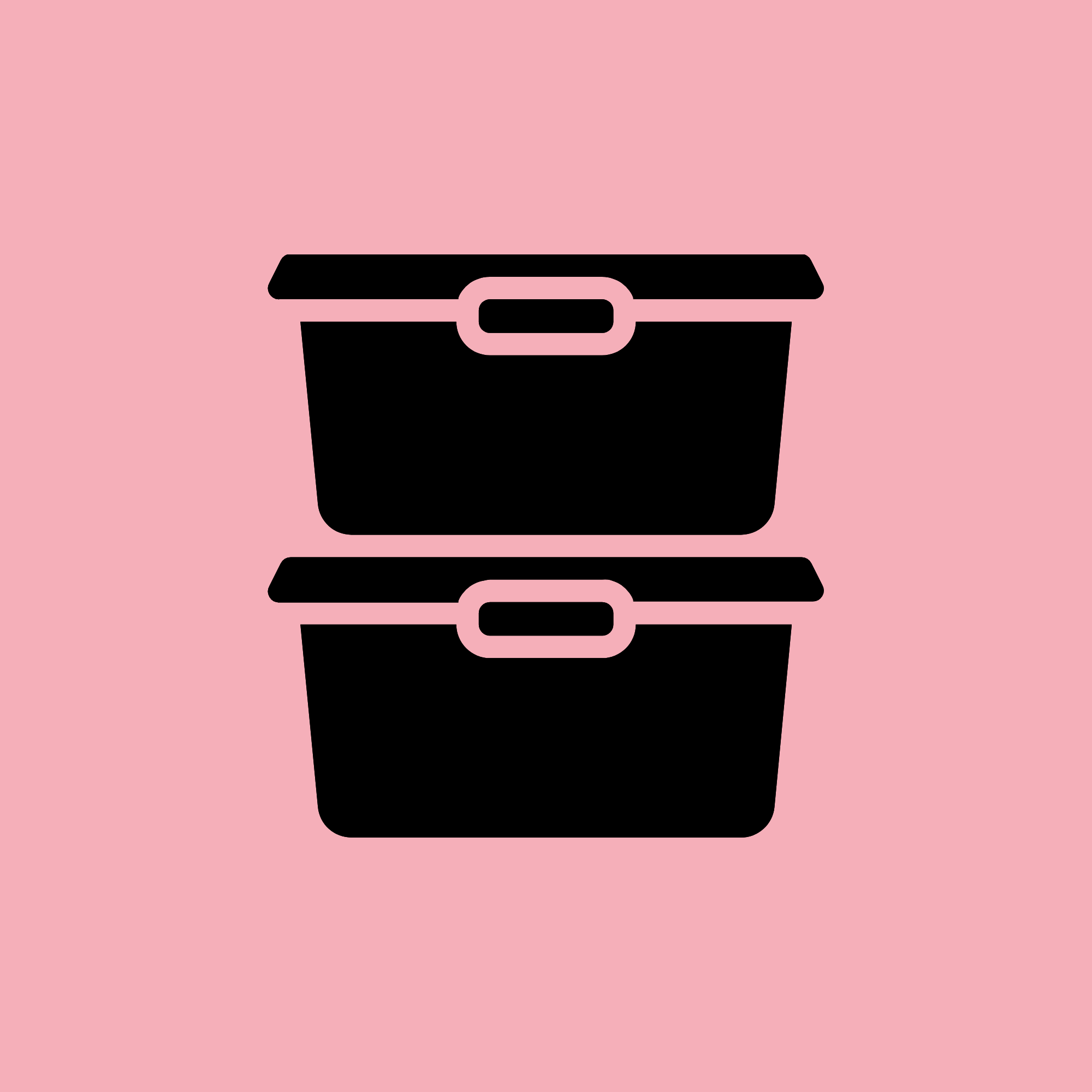 Plastic storage bins