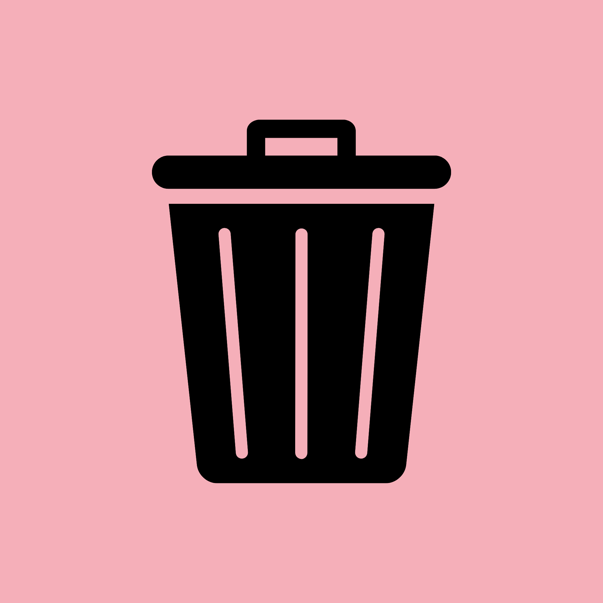 Garbage can with lid